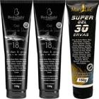 Kit 2 Gel Cartilagem de Tubarão Com 18 Ervas 150g + 1 Super Gel 30 Ervas 150g