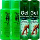 Kit 2 Gel Detonador Com 21 Ervas + 2 Gel Anti Cansaço Pernas