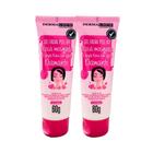 Kit 2 Gel Facial Peel Off Rosa Mosqueta Argila Rosa Dermachem Efeito Diamante 60g