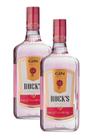 kit 2 Gin Rocks Strawberry Sabor Morango Garrafa Vidro 1L