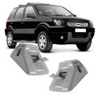 Kit 2 Grampos Presilhas Suporte Cinza Quebra Sol Ecosport 2003 2004 2005 2006 2007