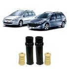 Kit 2 Guarda Pó + Batente Traseiro Peugeot 307 Sw 2003-2008 - Auto Flex