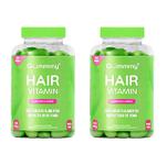 Kit 2 Gummmy Hair Vitamin Cabelos/unhas 60 Goma Maça