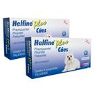 Kit 2 Helfine Plus Vermífugo para Cães com 4 Comprimidos Palatáveis