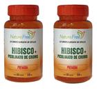 Kit 2 Hibisco + Picolinato De Cromo Premium 60 Cápsulas 500mg