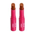 Kit 2 Hidra Balm Labial Cor Caramelo Niina Secrets Eudora 3,2g