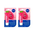 Kit 2 Hidratante Labial Nivea Cereja Shine 4,8g Cada