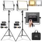 Kit 2 Iluminador Led Godox 65W Bicolor LDX50Bi com Fonte + Tripés