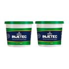 Kit 2 Injetec Impermeabilizante Elimina Umidade No Pé Da Parede 3,2L