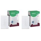Kit 2 Interruptores Smart Inteligente Touch Wi-fi 3 Teclas Ews 1003 Intelbras