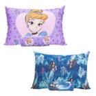 Kit 2 Jogo Cama Disney Cinderela Sereia Ariel Algodão Menina - Portallar