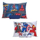 Kit 2 Jogos De Cama Marvel Menino Homem Aranha Vingadores - Portallar