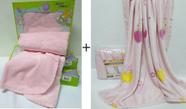 Kit 2 Jolitex ! Cobertor Touch Texture + Manta Bebe Menina