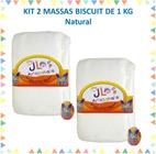 Kit 2 Kg Massas De Biscuit Jl Artesanato Natural