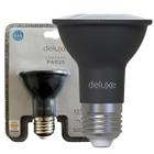 Kit 2 Lampada Led Par20 Preto 7w Branco Quente 2700K E27 Bivolt