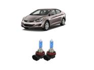 Kit 2 Lampadas Brancas Farol De Milha H8 Hyundai Elantra