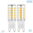 Kit 2 Lâmpadas De Led Halopin G9 3W Branco Quente (3000K)