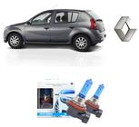 Kit 2 Lampadas Super Brancas para Farol De Milha H11 com 8500K para Renault Sandero ano 2007 a 2009