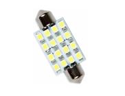 Kit 2 Lampadas Torpedo 16 Leds 39mm Universal, Teto, Placa