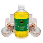 Kit 2 Lamparina Bola + 500ml Fluido Citronela