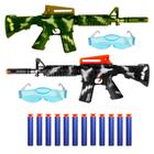 Kit 2 Lançador de Dardos Infantil Militar Camuflado + Acessórios