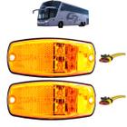 KIT 2 Lanterna Lateral Ônibus Marcopolo G7 5 LED Bivolt +Conector