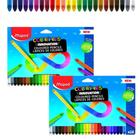 Kit 2 Lápis De Cor Infinito Maped Com 24 Cores Color Peps