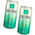 Kit 2 Latas Collagen Drink Abacaxi Hortelã Limão Vit 260ml Colágeno Bebida Pronta Drinque Latinha - Nutrify