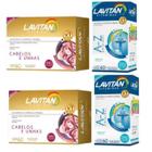 Kit 2 Lavitan Hair Cabelo Unha 60Cáp + 2 Lavitan A-Z 60Cáp - Cimed