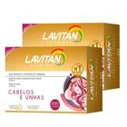 Kit 2 Lavitan Hair promocional c/60 cápsulas - Cabelos e unhas