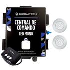 Kit 2 LED Piscina Inox Mono AZUL BRANCO 18W + Central Touch - Iluctron