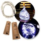 Kit 2 Leds Fio Fada Branco Dourado Decoracao De Rolha Natal