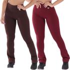 Kit 2 Leggings Feminina Flare Esportivas Peluciadas Inverno - Click Mais Bonita