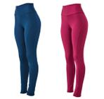 Kit 2 leggings montaria plus size peluciada AZUL AZUL G3 - LEGBRASIL