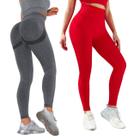 Kit 2 Leggins Hupana Empina Bumbum Sem Costura