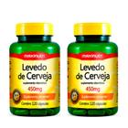 Kit 2 Levedo de Cerveja 450mg 120 Cápsulas Maxinutri