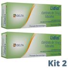 Kit 2 Lidial 50mg cada pomada dermatologica