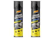 Kit 2 limpa estofados geral automotivo banco sofa espuma magica 300ml zip