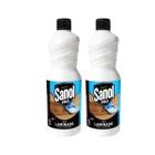 Kit 2 Limpa Laminado Vinílico Concentrado Sanol Pro 1L