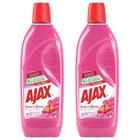 Kit 2 Limpador Diluível Ajax Festa Das Flores Bouquet De Flores 1 Litro