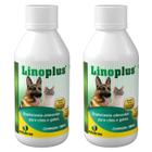 Kit 2 Linoplus 180 Ml - Ômega 3 e 6 para Cães e Gatos - Suplemento Vitamínico