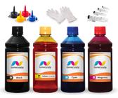 Kit 2 Litros de Tinta Para HP 4615 4625 5525 670XL Linha Prime