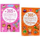 Kit 2 Livros 365 Desenhos Para Meninos + 365 Para Meninas - Pé Da Letra