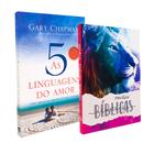Kit 2 Livros As Cinco Linguagens do Amor - Gary Chapmam + Minhas Anotações Bíblicas - Leão Color