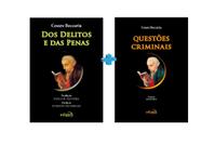 Kit 2 Livros Cesare Beccaria Dos Delitos E Das Penas + Questões Criminais - Edipro