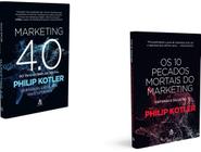 Kit 2 livros philip kotler marketing 4.0 + os 1o pecados mortais do marketing