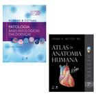 Kit 2 livros: robbins & cotran - patologia - bases patológicas das doenças + netter - atlas de anatomia humana - Guanabara Koogan