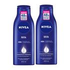 Kit 2 Loção Hidratante Nivea Milk Pele Seca a Extrasseca 400ml