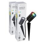 Kit 2 Luminária Espeto Jardim RGB Avant Led Cob 10W Bivolt IP65 Prova D'água