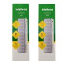 Kit 2 Luminária Lâmpada Luz De Emergência Intelbras 30 Led